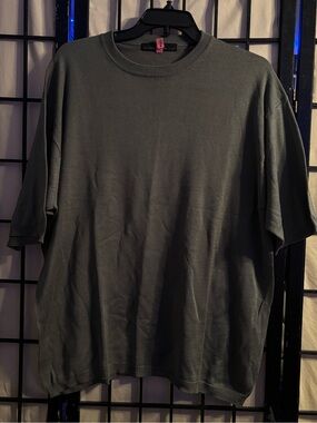 Relaxed Crewneck Tee in Olive Green by Metropolitan View